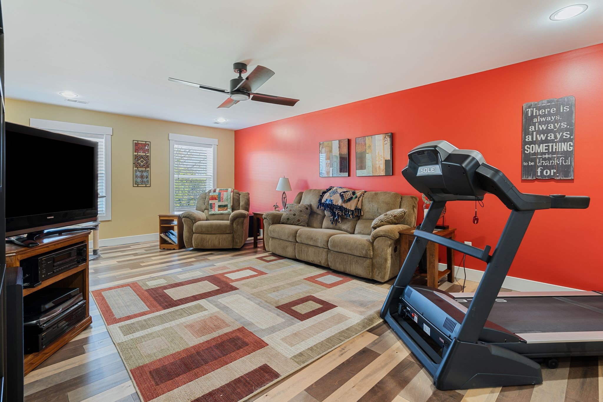 201 Graves Road Goodlettsville, TN 37072 - Photo 59 of 70 a living room with furniture and a flat screen tv