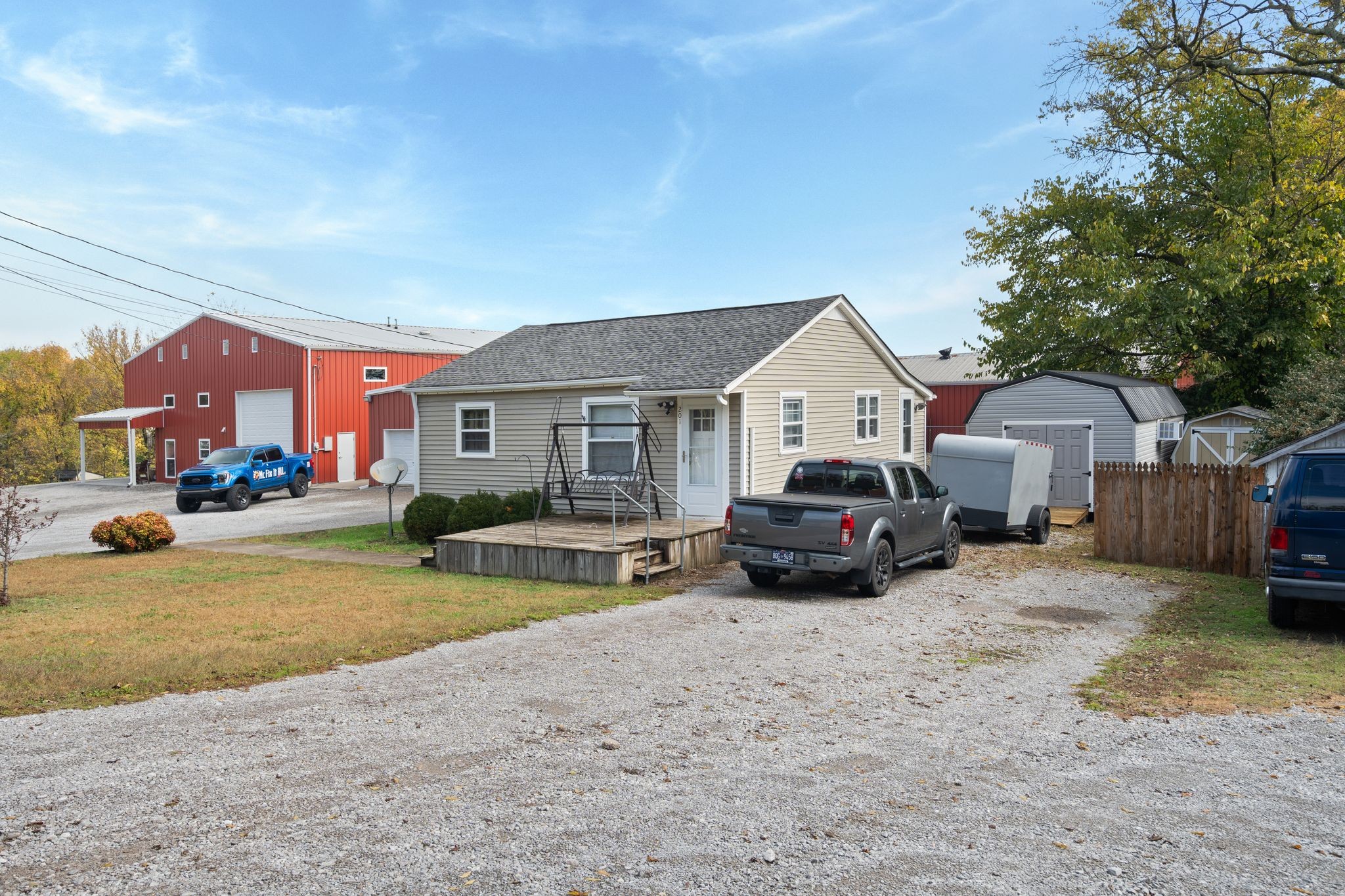 201 Graves Road Goodlettsville, TN 37072 - Photo 66 of 70 a front view of a house with a yard and garage