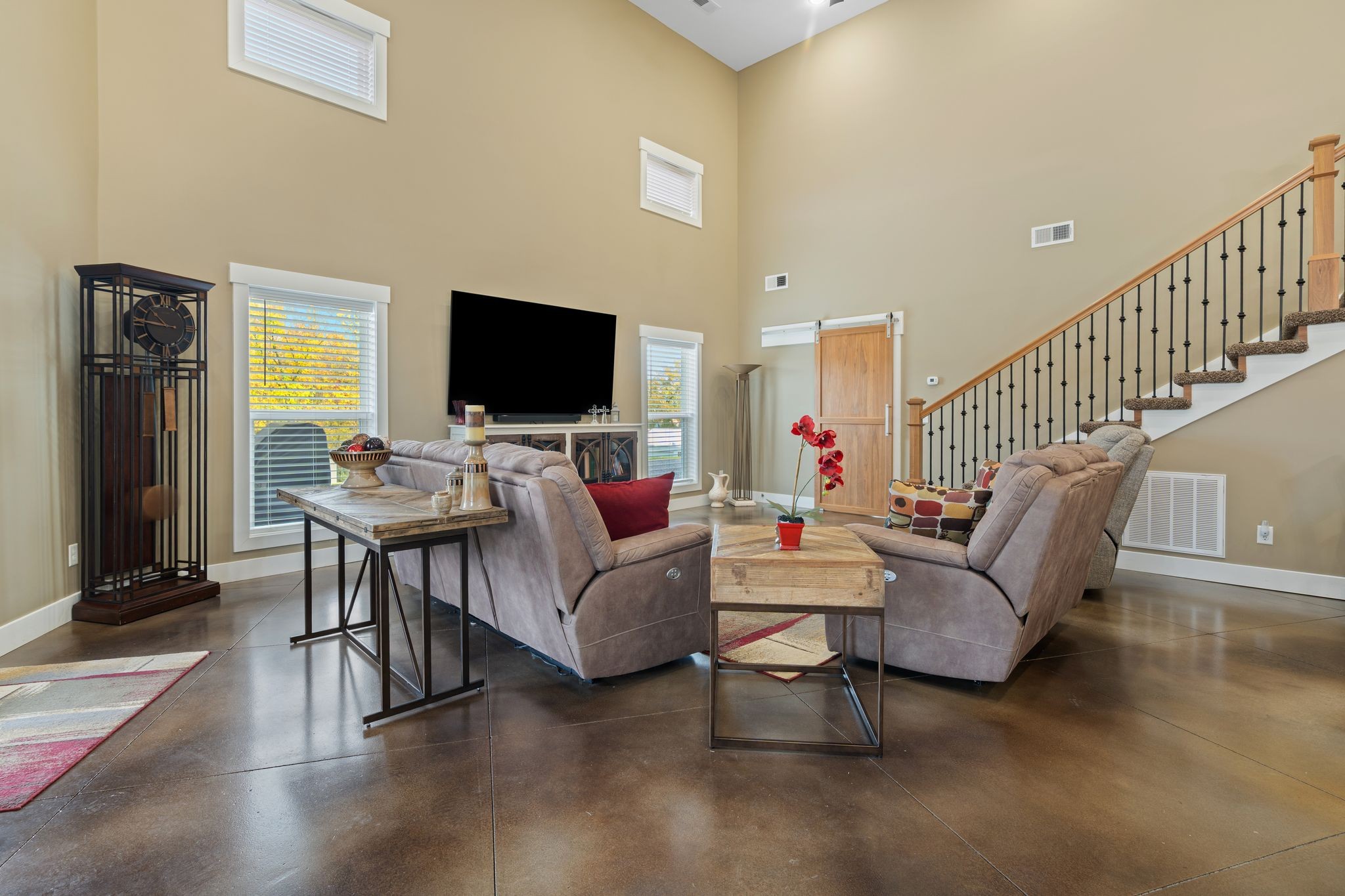 201 Graves Road Goodlettsville, TN 37072 - Photo 9 of 70 a living room with furniture and a flat screen tv