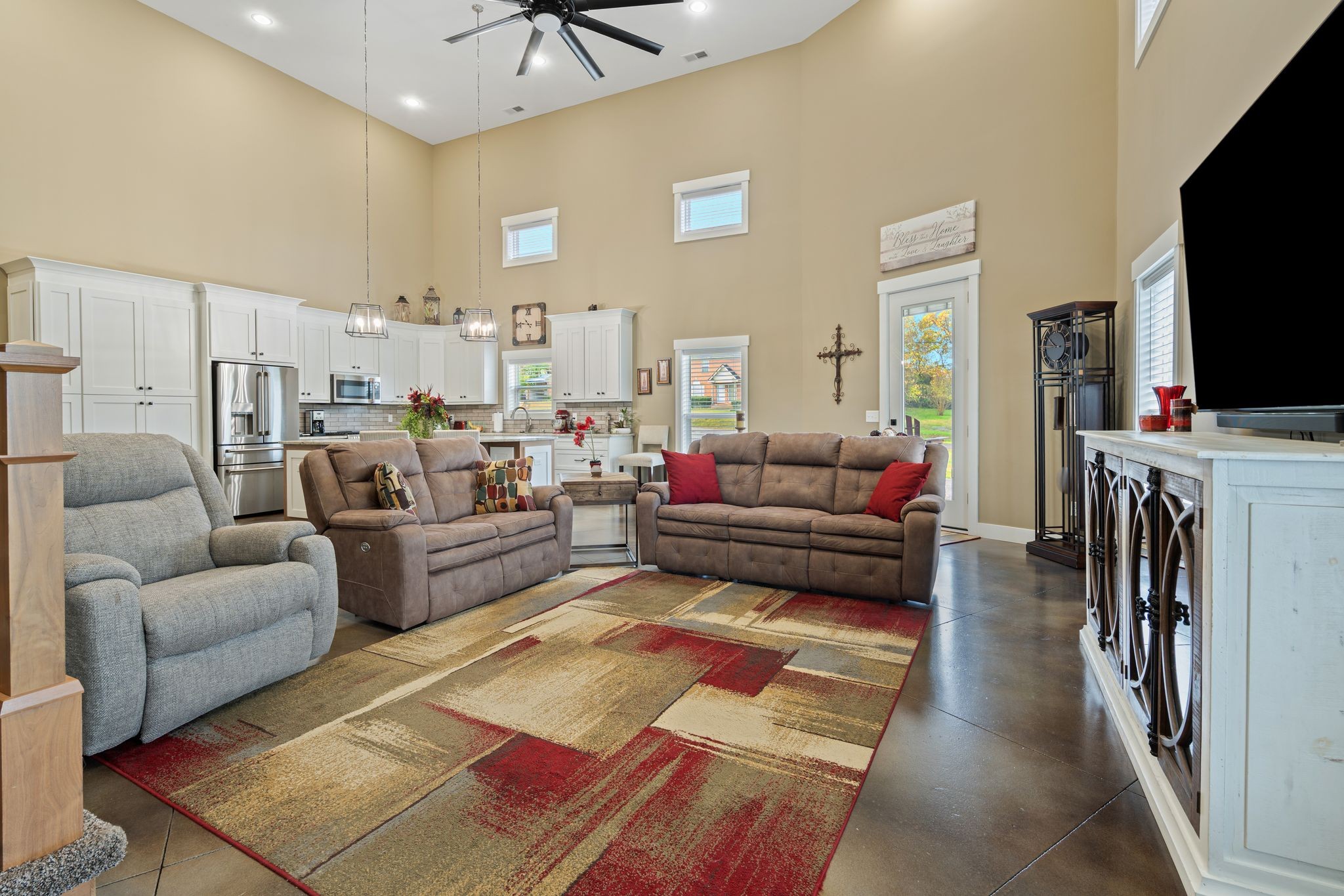 201 Graves Road Goodlettsville, TN 37072 - Photo 10 of 70 a living room with furniture and a flat screen tv