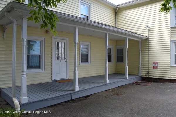 an entrance view of a house