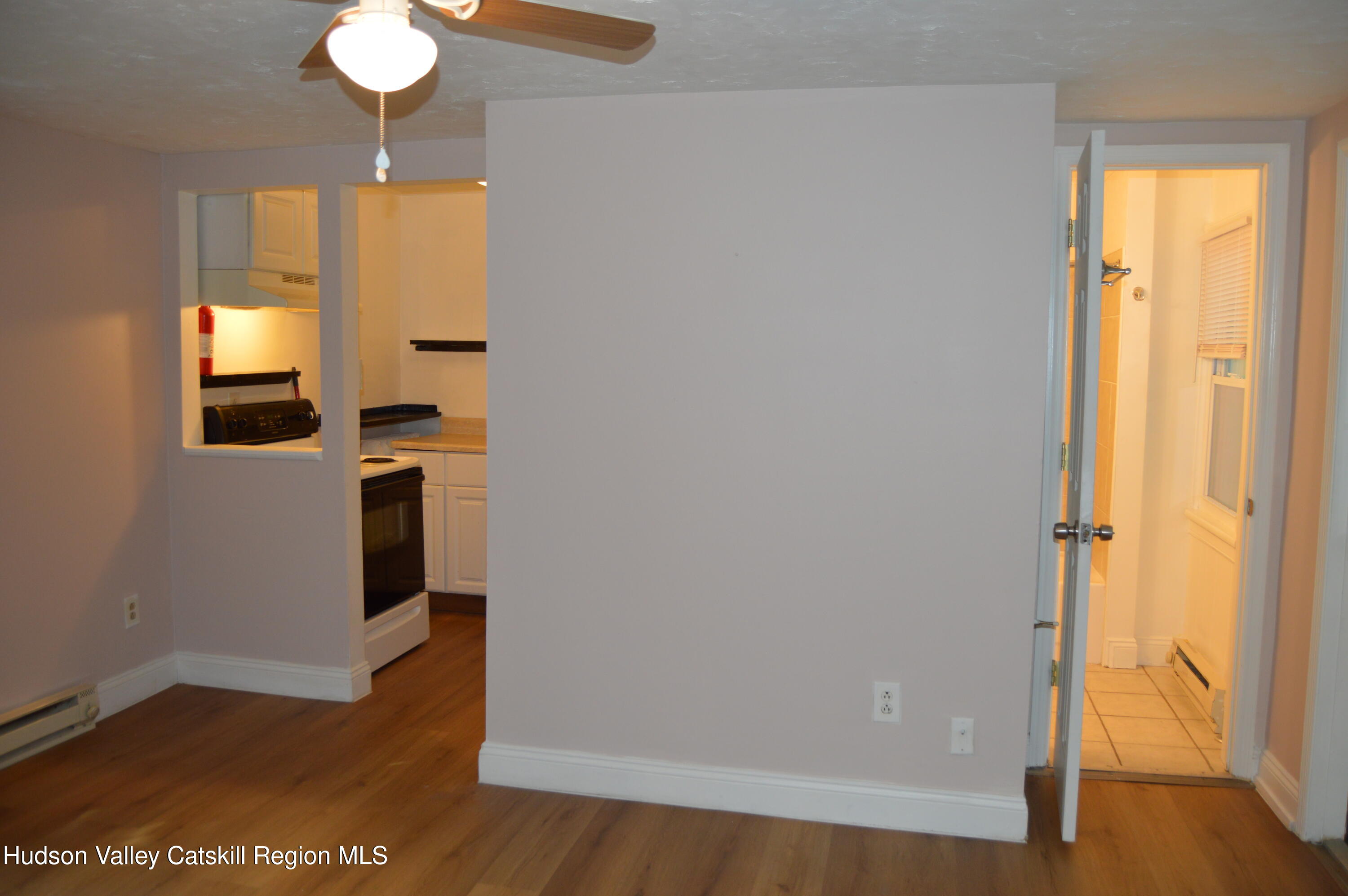 36 Ulster Avenue, Unit 2 Saugerties, NY 12477 - Photo 3 of 8 a view of a hallway with wooden floor and a dining room