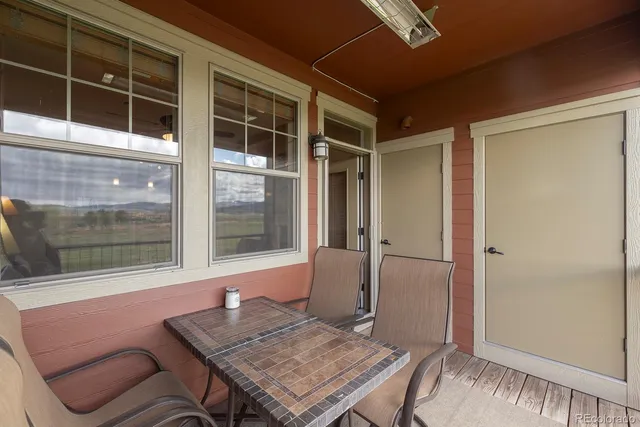 a outdoor space with a walk in closet