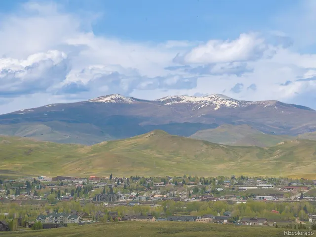 a view of city and mountain
