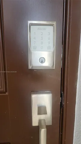 a view of a hallway to rooms