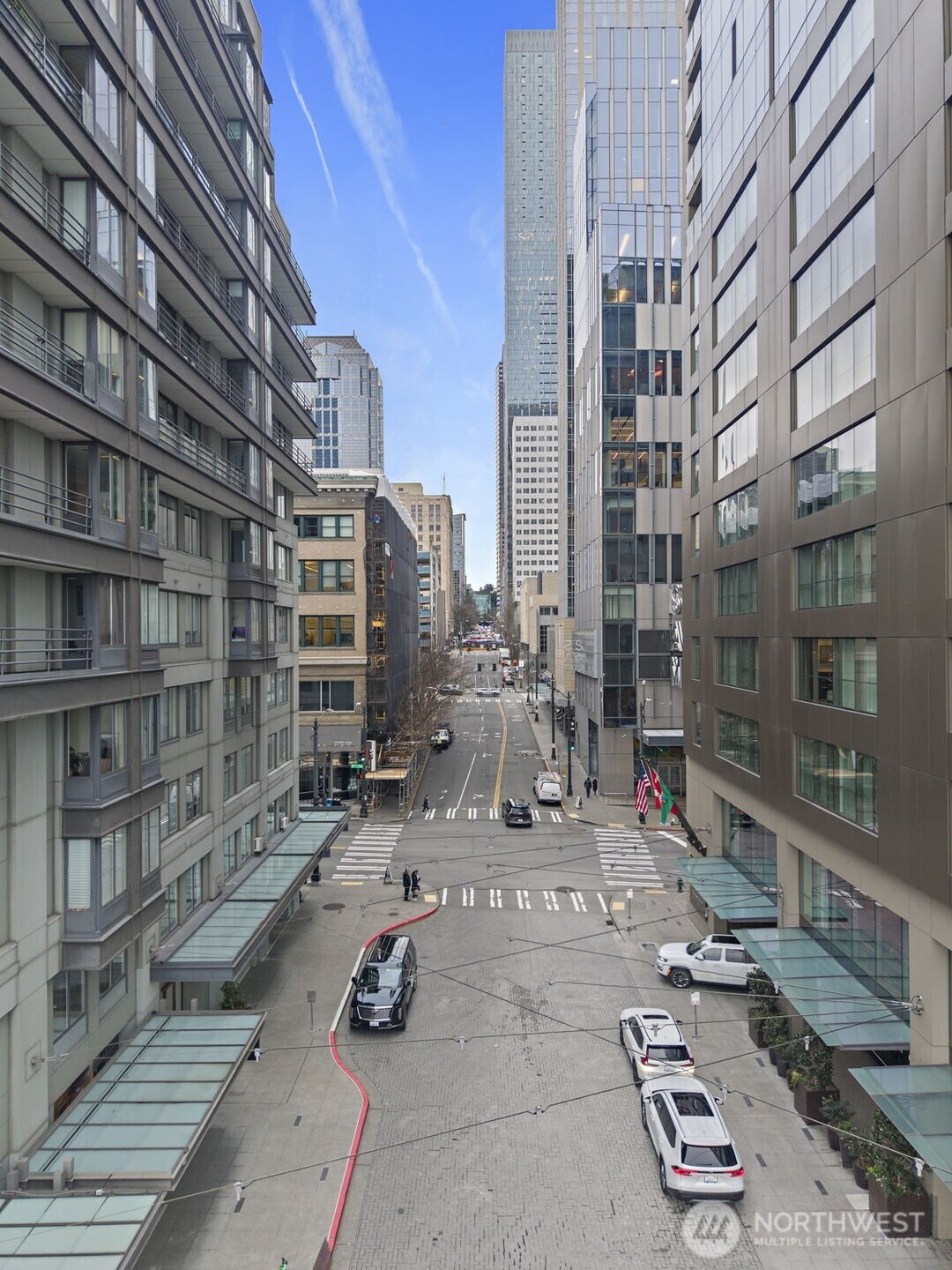 98 Union Street, Unit 610 Seattle, WA 98101 - Photo 33 of 33 a street view with tall buildings