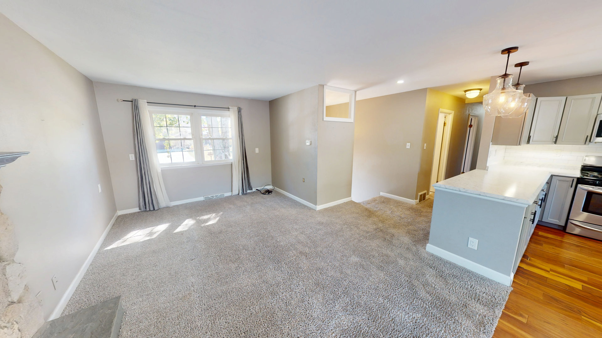 102 West Douglas Street St. Joseph, IL 61873 - Photo 9 of 27 a view of a room with a sink and a mirror