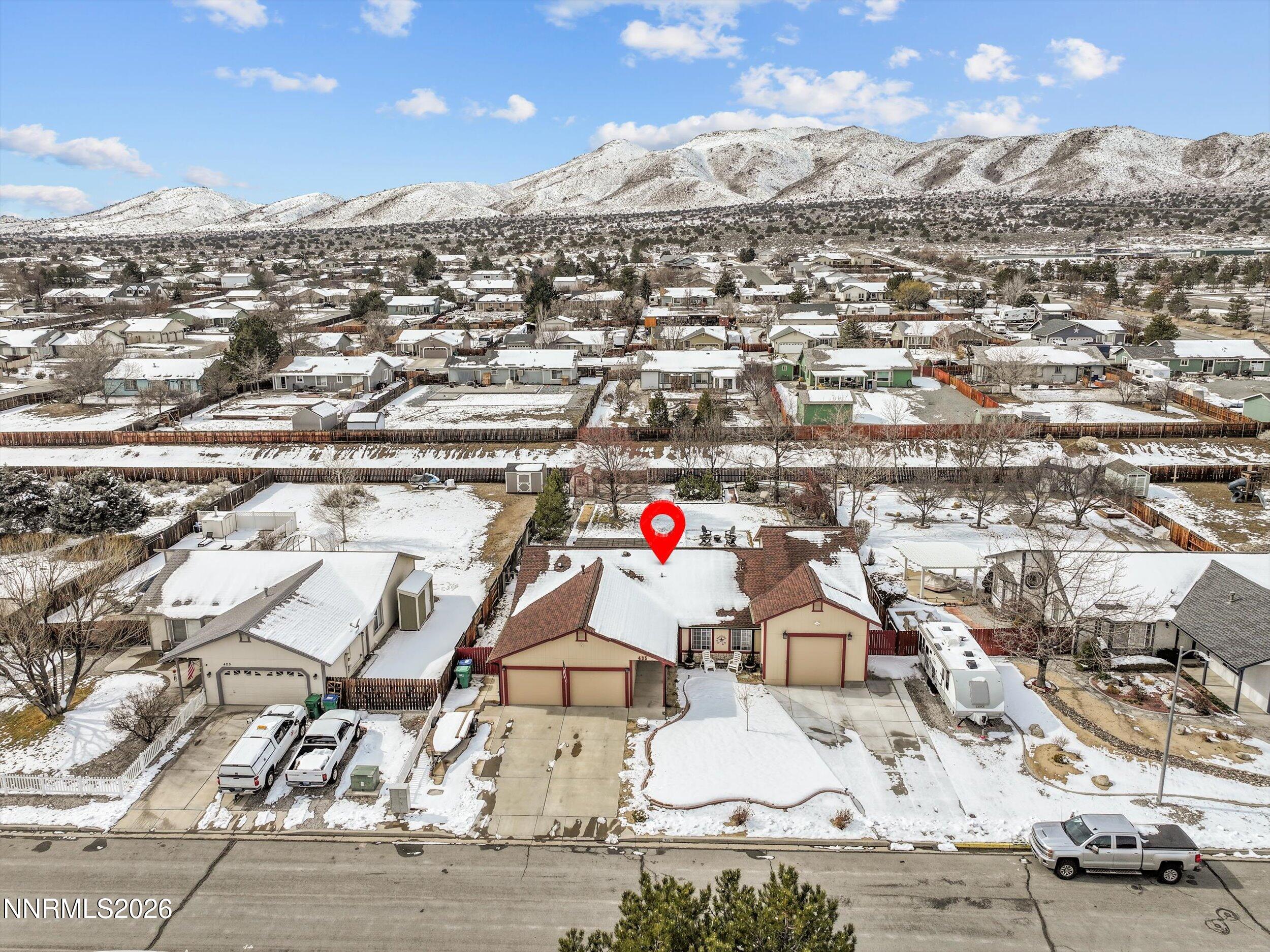 435 Kathy Terrace Sparks, NV 89436 - Photo 44 of 49 an aerial view of residential houses with outdoor space