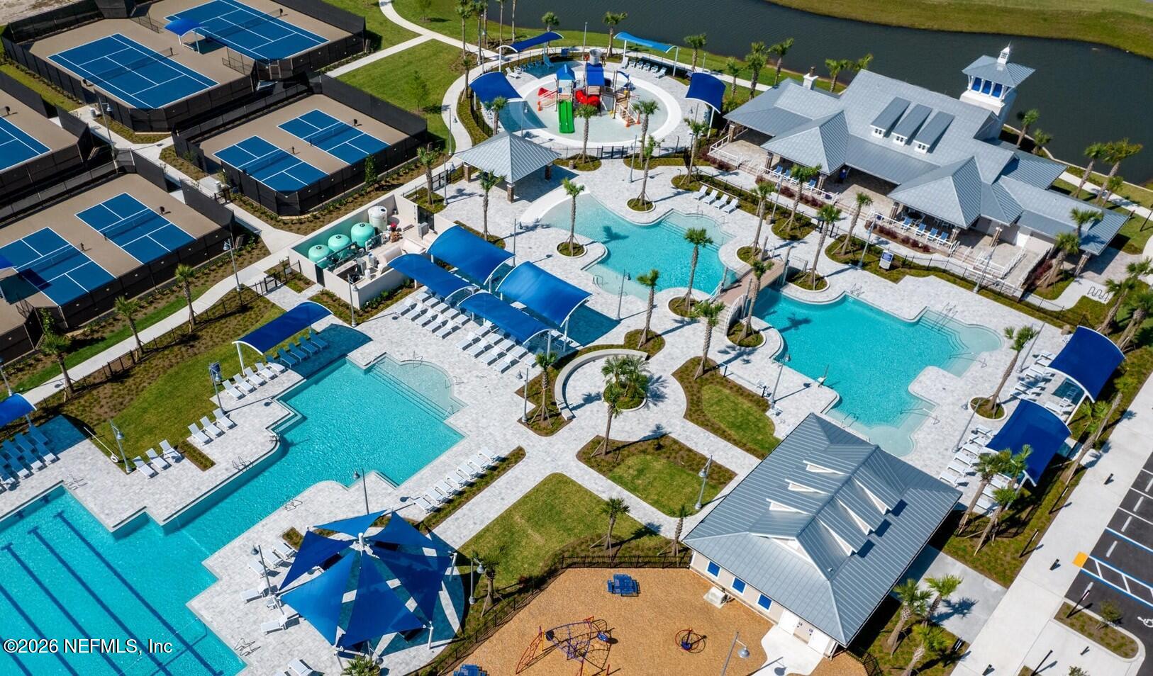 434 Cedar Elm Way St. Augustine, FL 32092 - Photo 26 of 27 an aerial view of a house a yard swimming pool and outdoor space