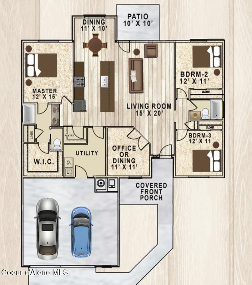 3 East Valley Street South Oldtown, ID 83822 - Photo 2 of 16 1739_Floor_Plan_Greensferry