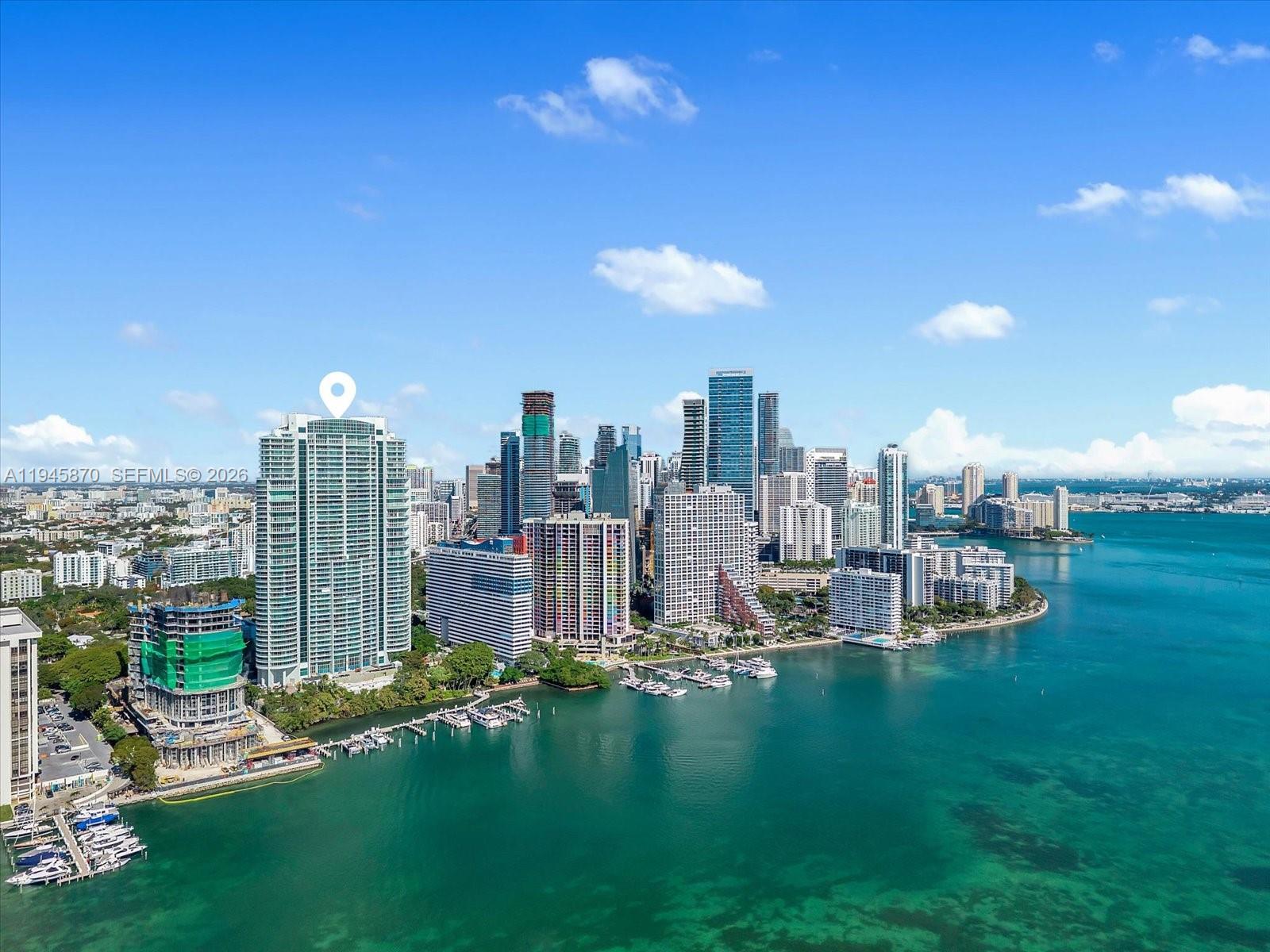 1643 Brickell Avenue, Unit 3904 Miami, FL 33129 - Photo 26 of 26 a view of a city with tall buildings