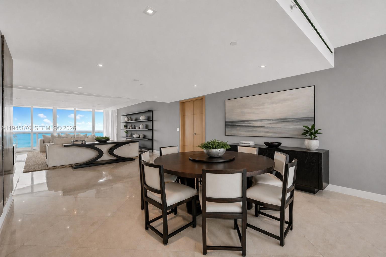 1643 Brickell Avenue, Unit 3904 Miami, FL 33129 - Photo 7 of 26 a view of a dining room with furniture and a livingroom