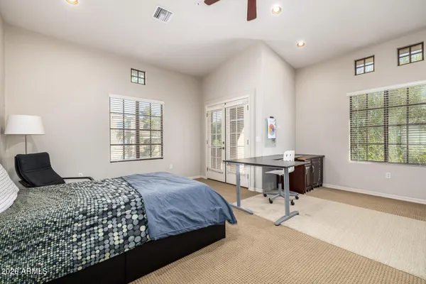 a view of building with yard