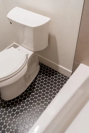 a bathroom with a toilet and a sink
