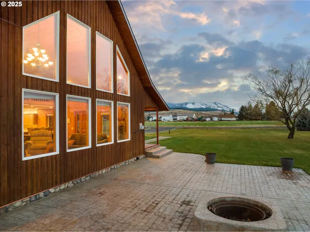 a view of building and yard