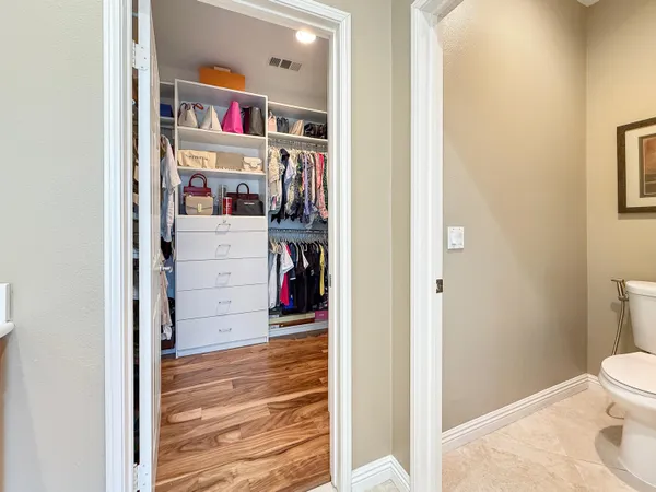 a view of a backyard with sitting area