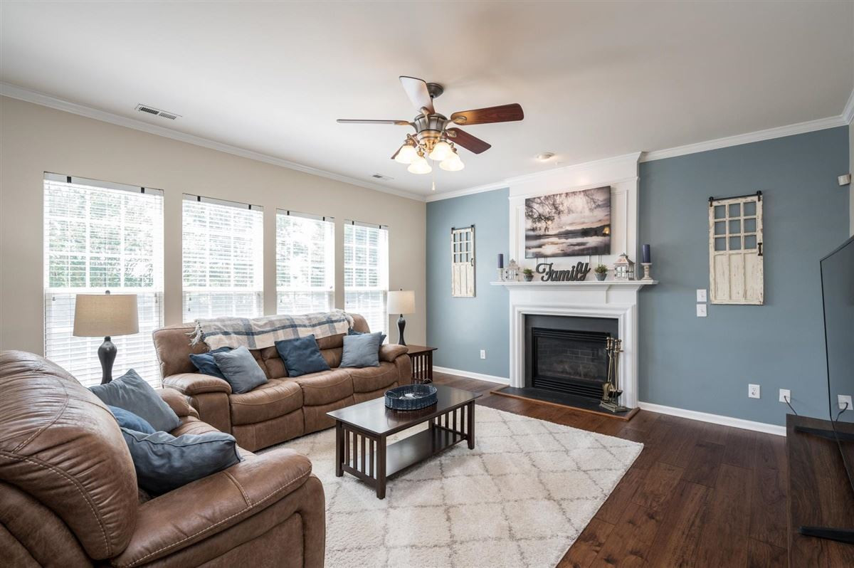7439 Lagrange Drive Raleigh, NC 27613 - Photo 7 of 18 Family room with gas fireplace