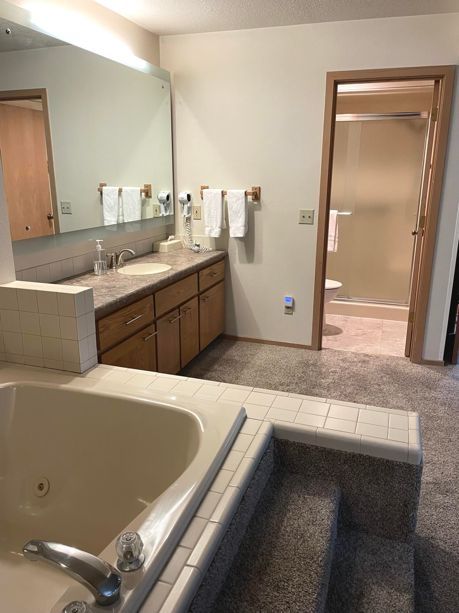 57351 Beaver Ridge Loop, Unit 19B1 Sunriver, OR 97707 - Photo 22 of 30 22-Primary Bedroom-Jettub-Vanity-Bathroo