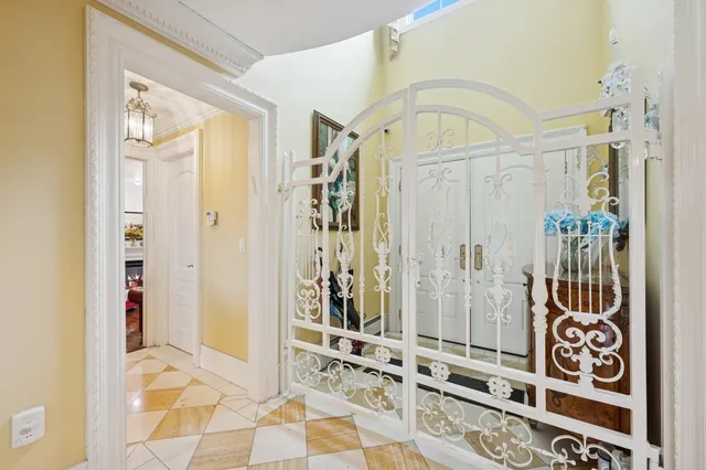 a view of front door