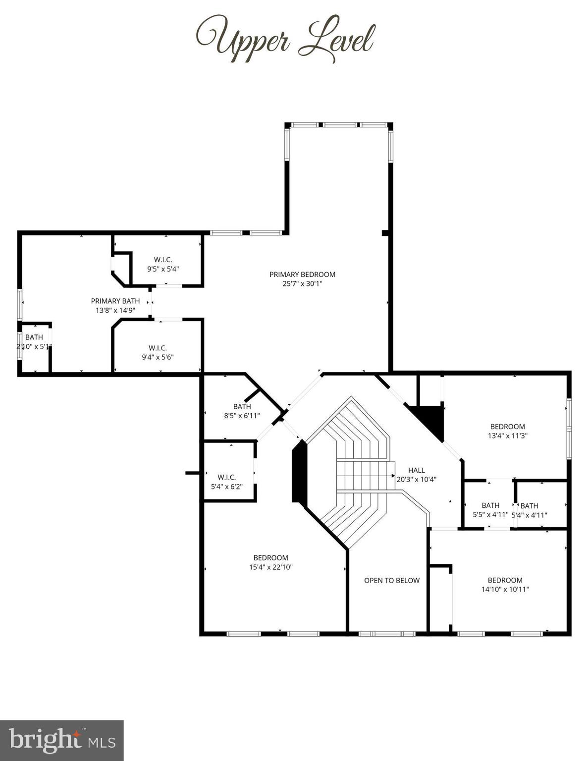 20967 Oneills Way Leesburg, VA 20175 - Photo 89 of 90 Upper Level Floorplan