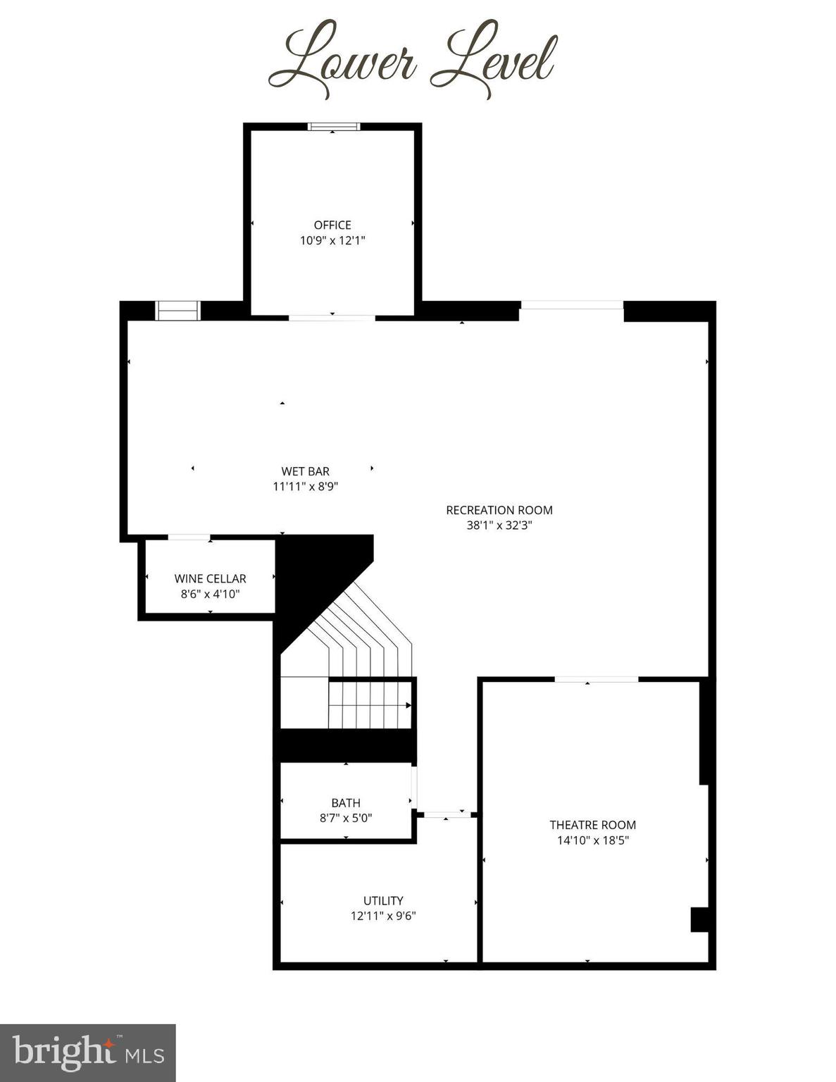 20967 Oneills Way Leesburg, VA 20175 - Photo 90 of 90 Lower Level Floorplan