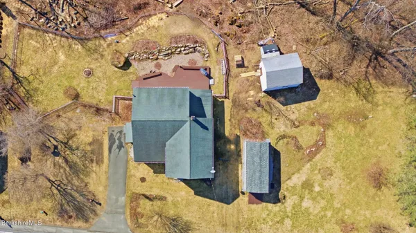 a bird view of a house