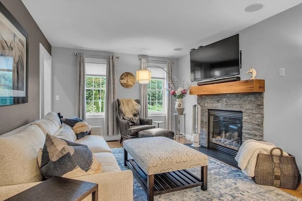 2 Morris Lane Rutland, MA 01543 - Photo 4 of 41 a living room with furniture and a fireplace