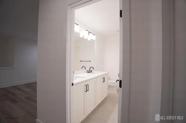 a view of a room with wooden walls