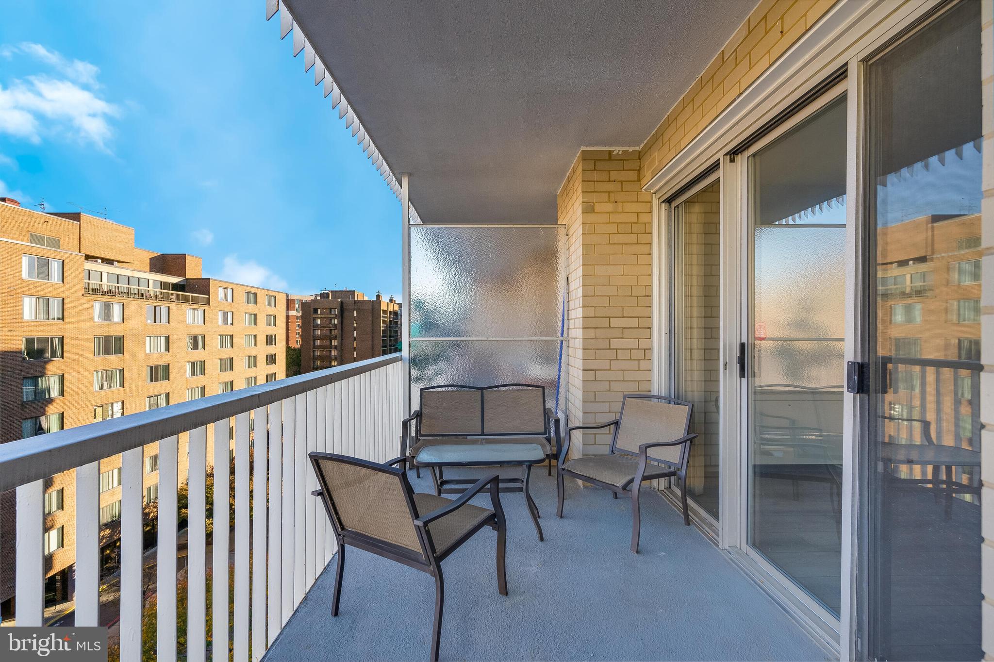 730 24th Street Northwest, Unit 708 Washington, DC 20037 - Photo 28 of 41 a view of a balcony with furniture