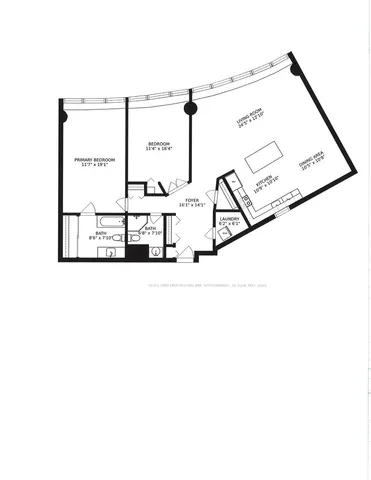 a picture of a bench in a white building