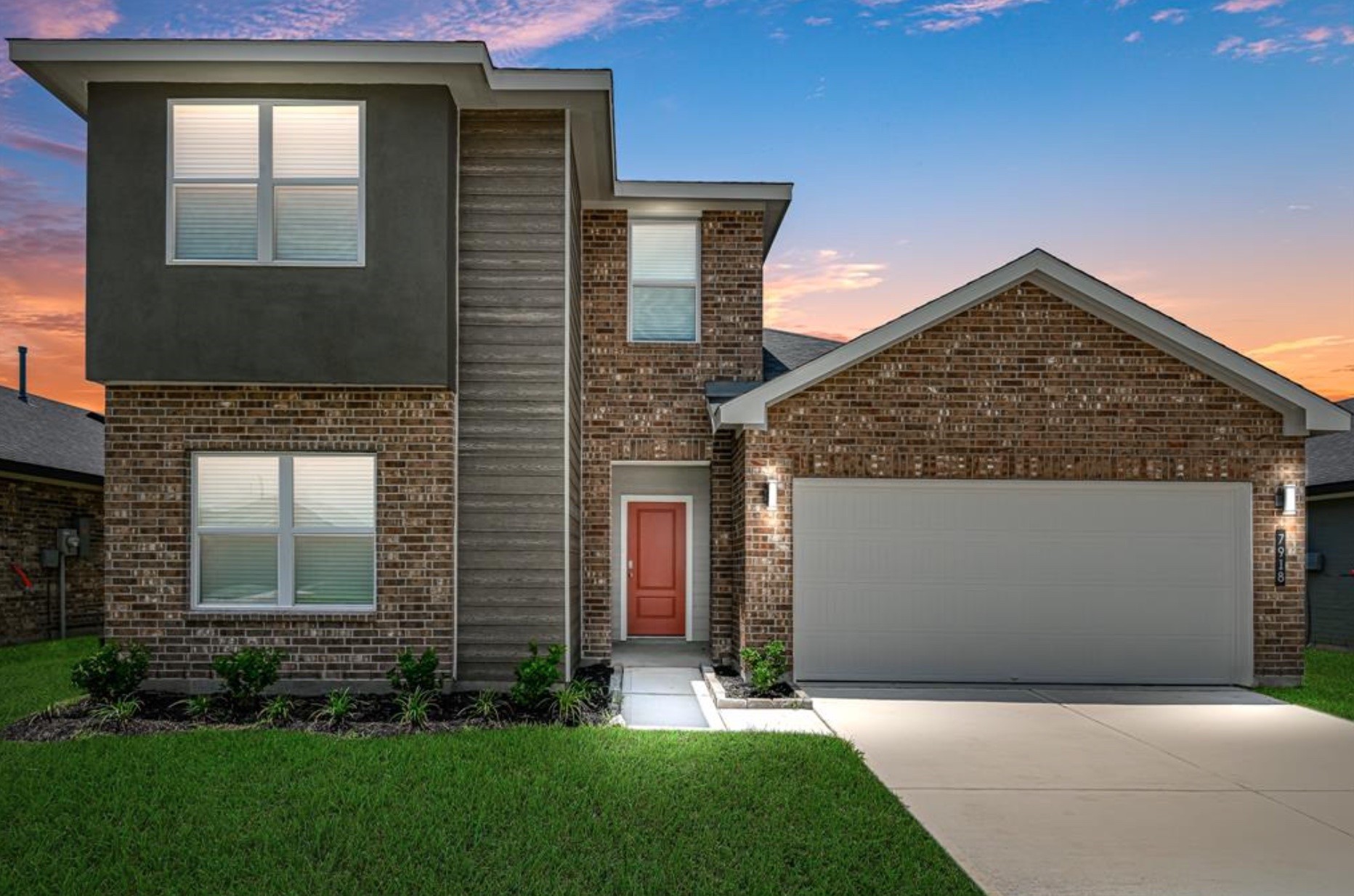 7918 Brumly Lane Rosharon, TX 77583 - Photo 1 of 34 a front view of a house with a yard