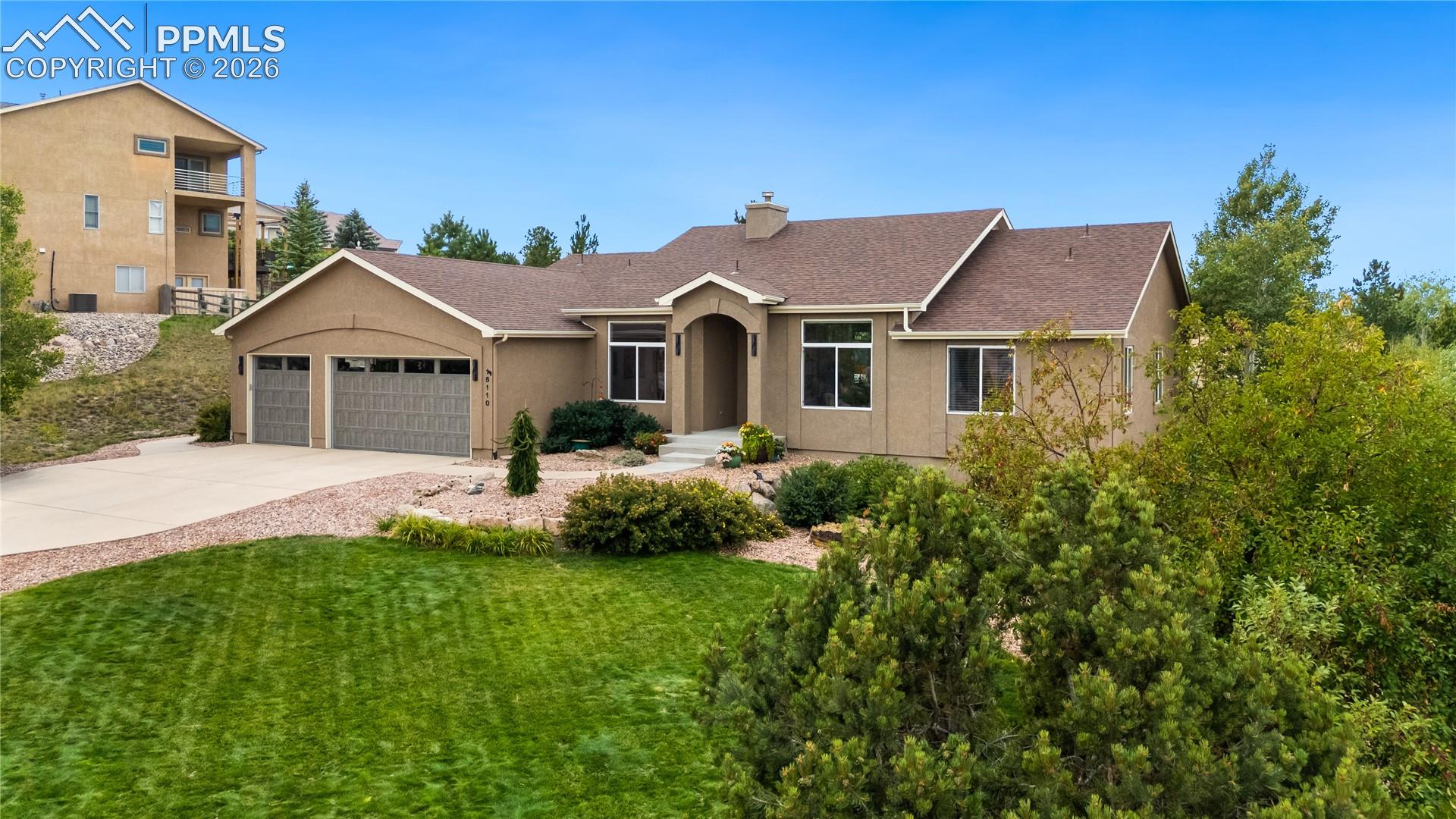 15110 Ridgefield Lane Colorado Springs, CO 80921 - Photo 1 of 50 Great curb appeal on this updated and remodeled custom rancher, .48 acre lot, 5 bedrooms, 4 bathrooms, 3 car garage