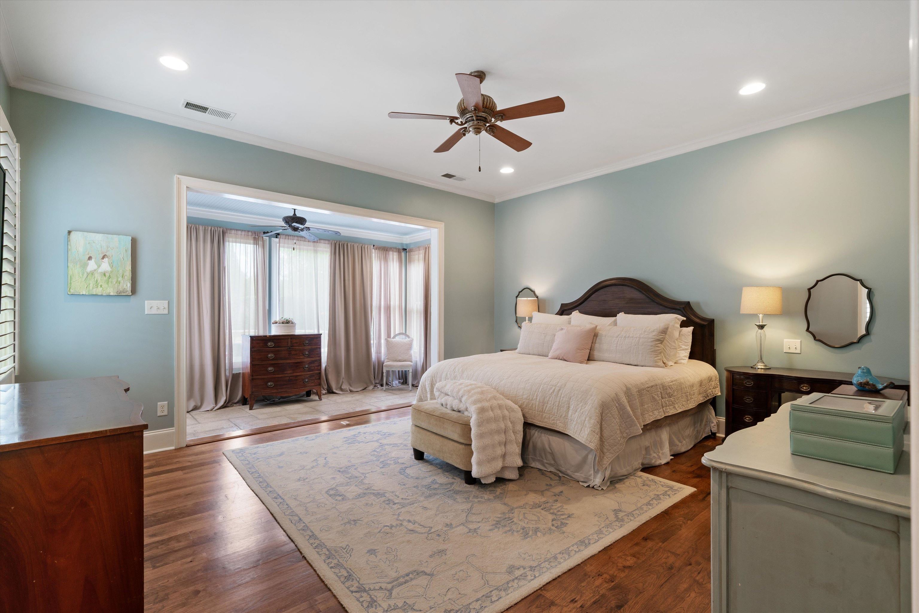 1328 Bridgepointe Drive Collierville, TN 38017 - Photo 19 of 40 a bedroom with bed and wooden floor