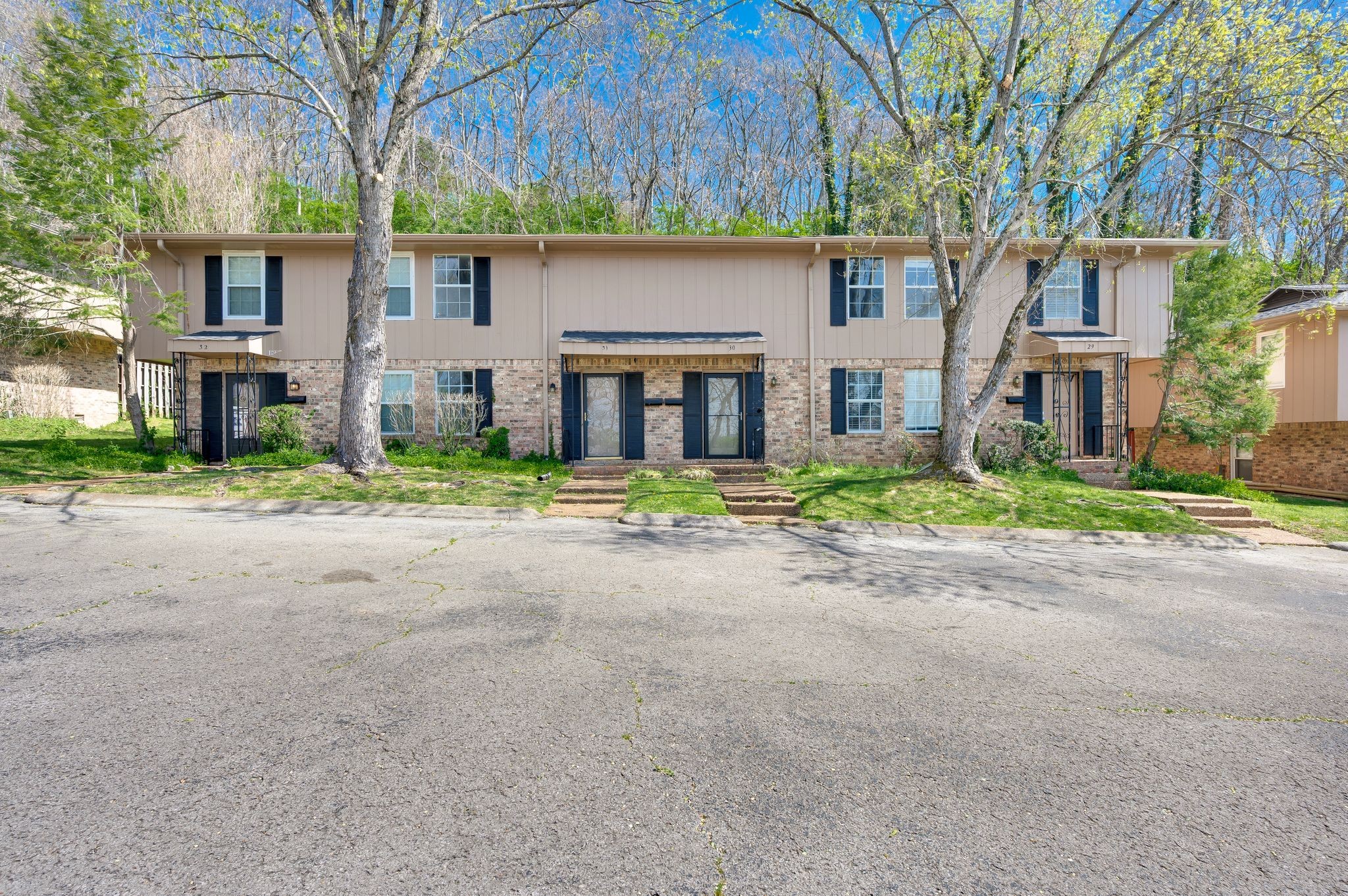 front view of house with a street