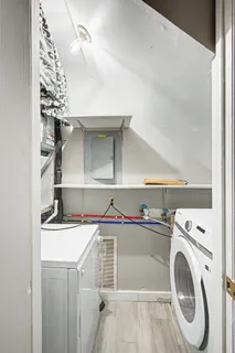 a view of a window in a room