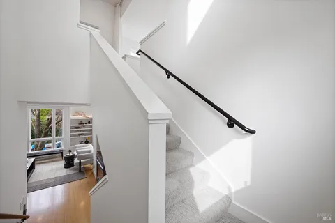 a bed room with a bed and a couch