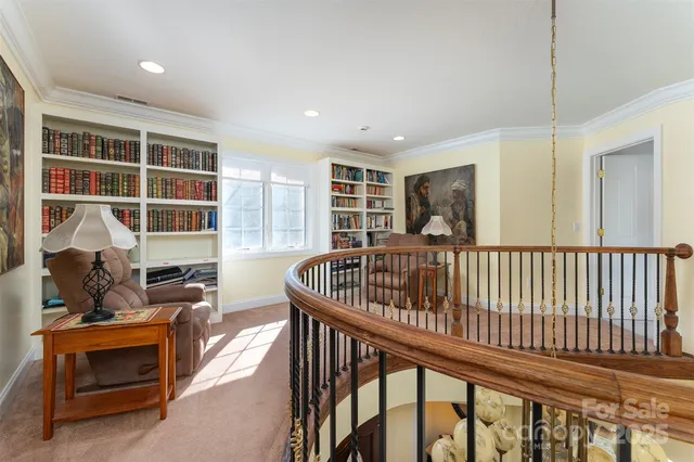 a view of front door with workspace