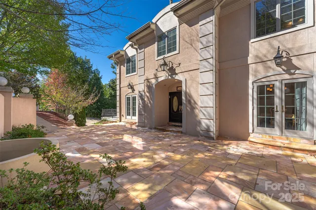 a view of a house with a door