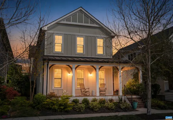 a front view of a house