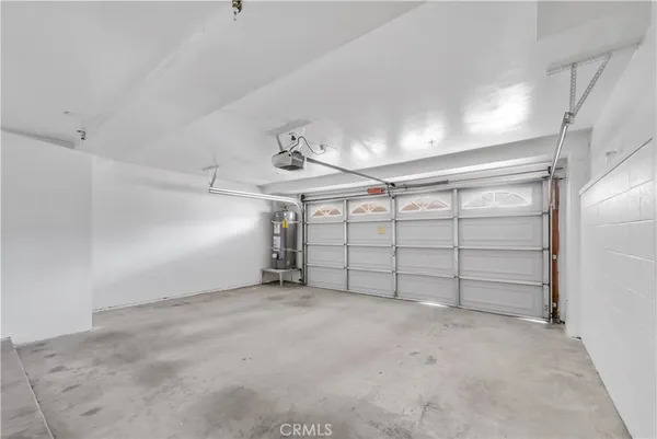 a view of a garage