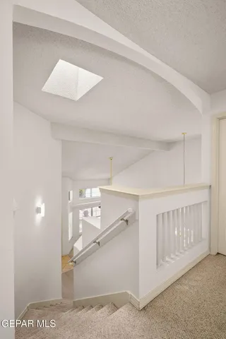 a view of a hallway with entryway