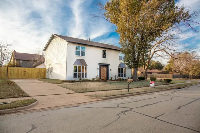 a view of street along with trees