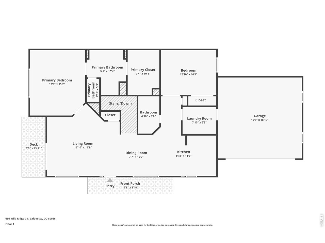 636 Wild Ridge Circle Lafayette, CO 80026 - Photo 39 of 40 Main Level Floorplan