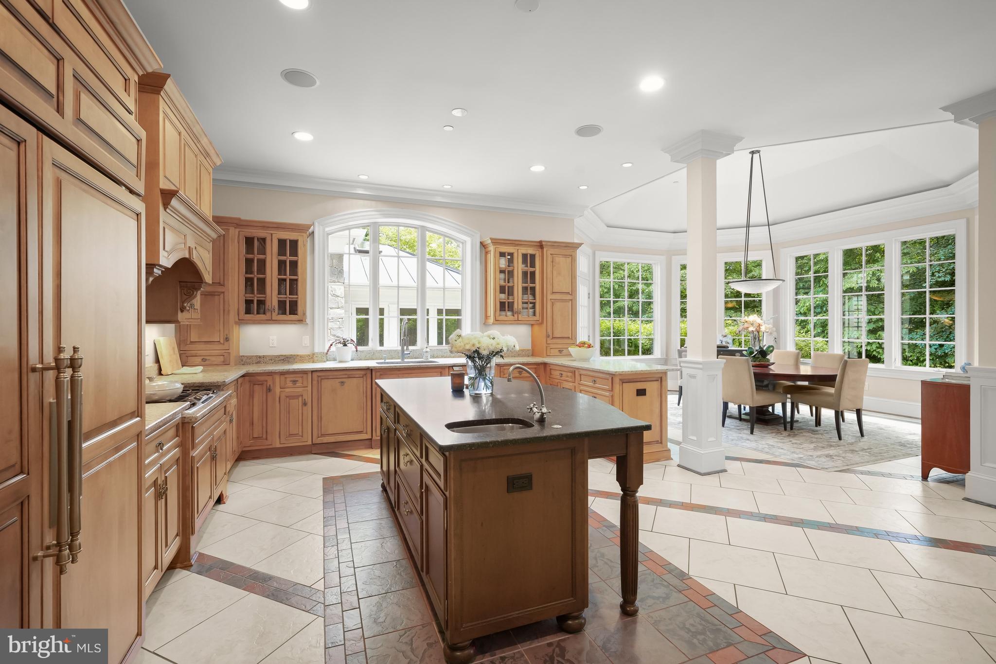 9908 Newhall Road Potomac, MD 20854 - Photo 9 of 44 Chef's Kitchen open to Breakfast Room