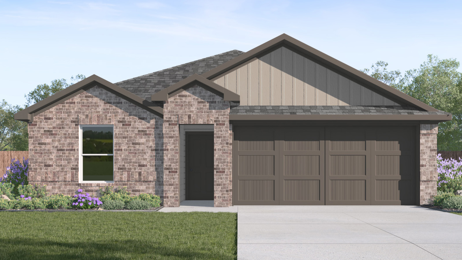 180 Baby Calf Roping Road Jarrell, TX 76537 - Photo 1 of 27 a front view of a house with garden