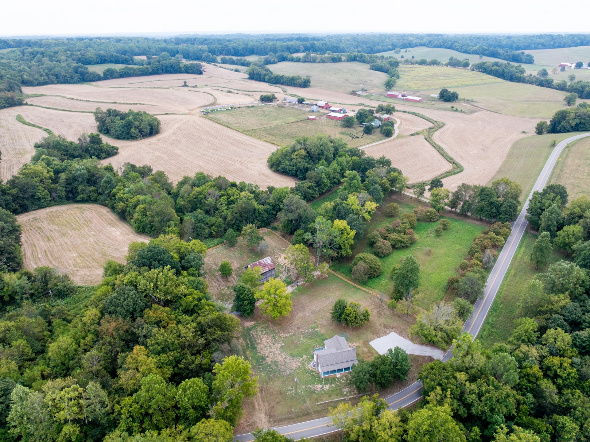 260 Old Highway 48 Charlotte, TN 37036 - Photo 66 of 71 an aerial view of a residential houses with outdoor space and street view