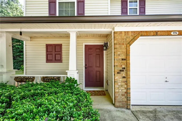 a view of front door of house