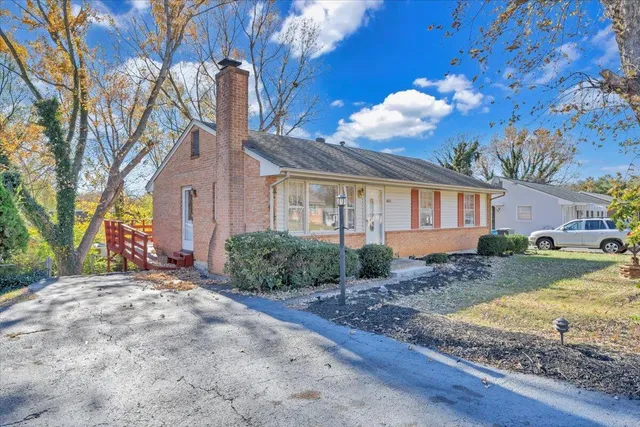 a view of a house with a patio