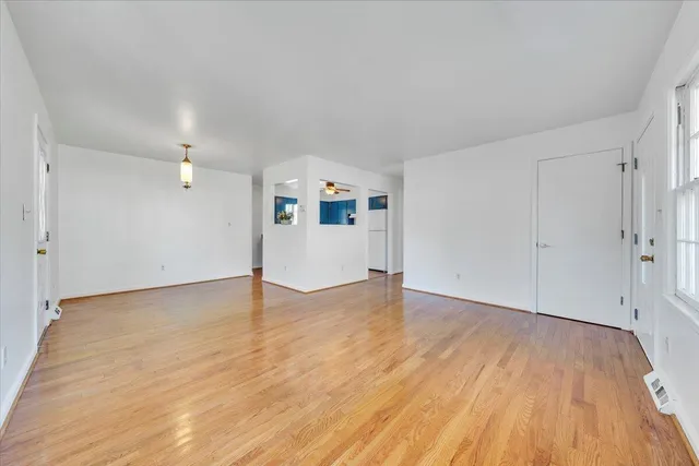 wooden floor in an empty room