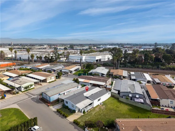 an aerial view of a city